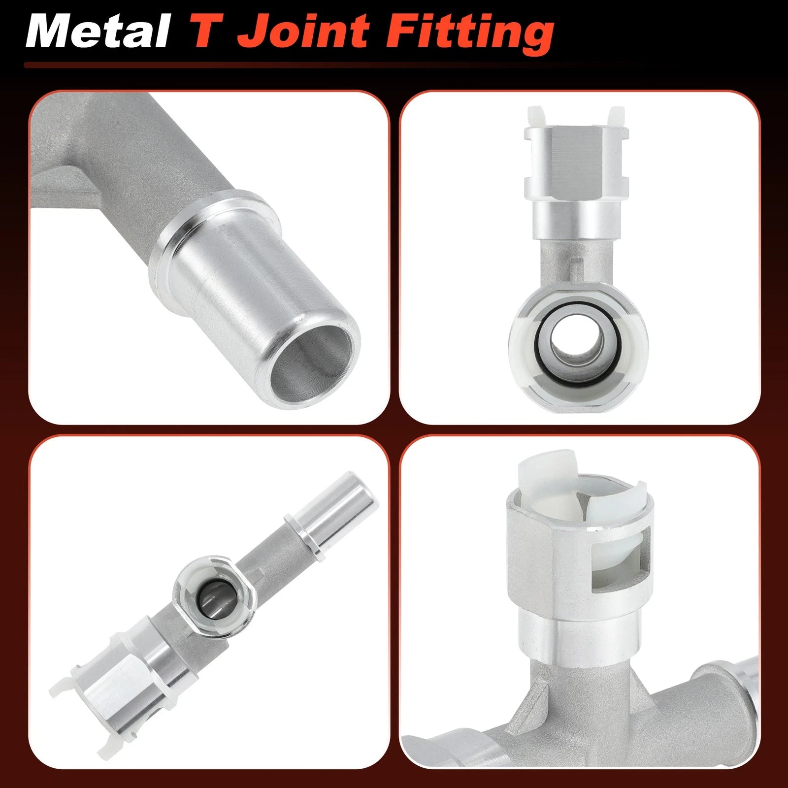HVAC Metal Heater Hose Connector for Chevrolet GMC Cadillac (800-413HP)