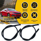 2X Black Roof Trim Molding Kit for Honda Civic Sedan (2012–2015)