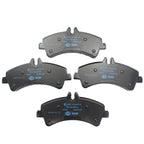 Set of 4 Hella Rear Disc Brake Pads for Dodge Freightliner MB Sprinter 3500 (2007–2018)