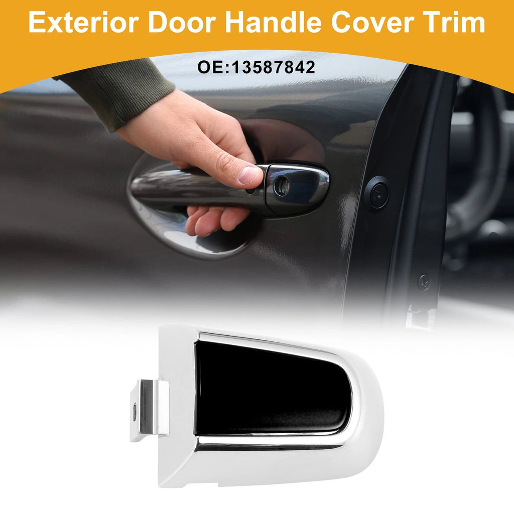 Exterior Door Handle Cover Trim for Chevrolet Malibu (2016–2018) Black ABS