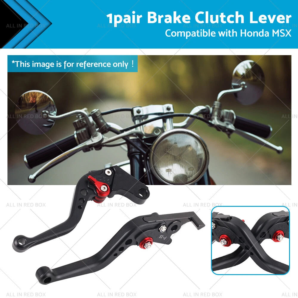 Short Brake Clutch Levers for Honda MSX 125 Grom (2013–2023)