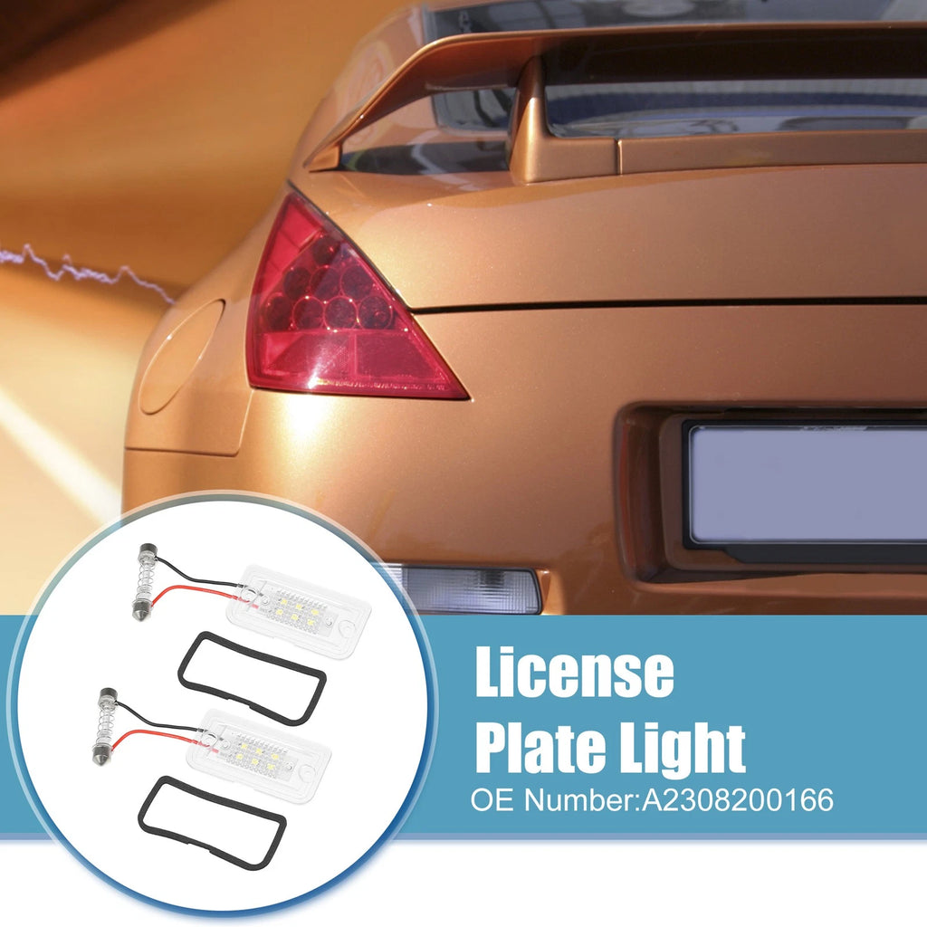 2X License Plate Light for Mercedes-Benz SL 600 (2004–2009) No.A2308200166