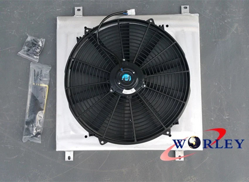 Aluminum Radiator Shroud & Fan for Holden Commodore VB VC VH VK V8 (1979-1986)
