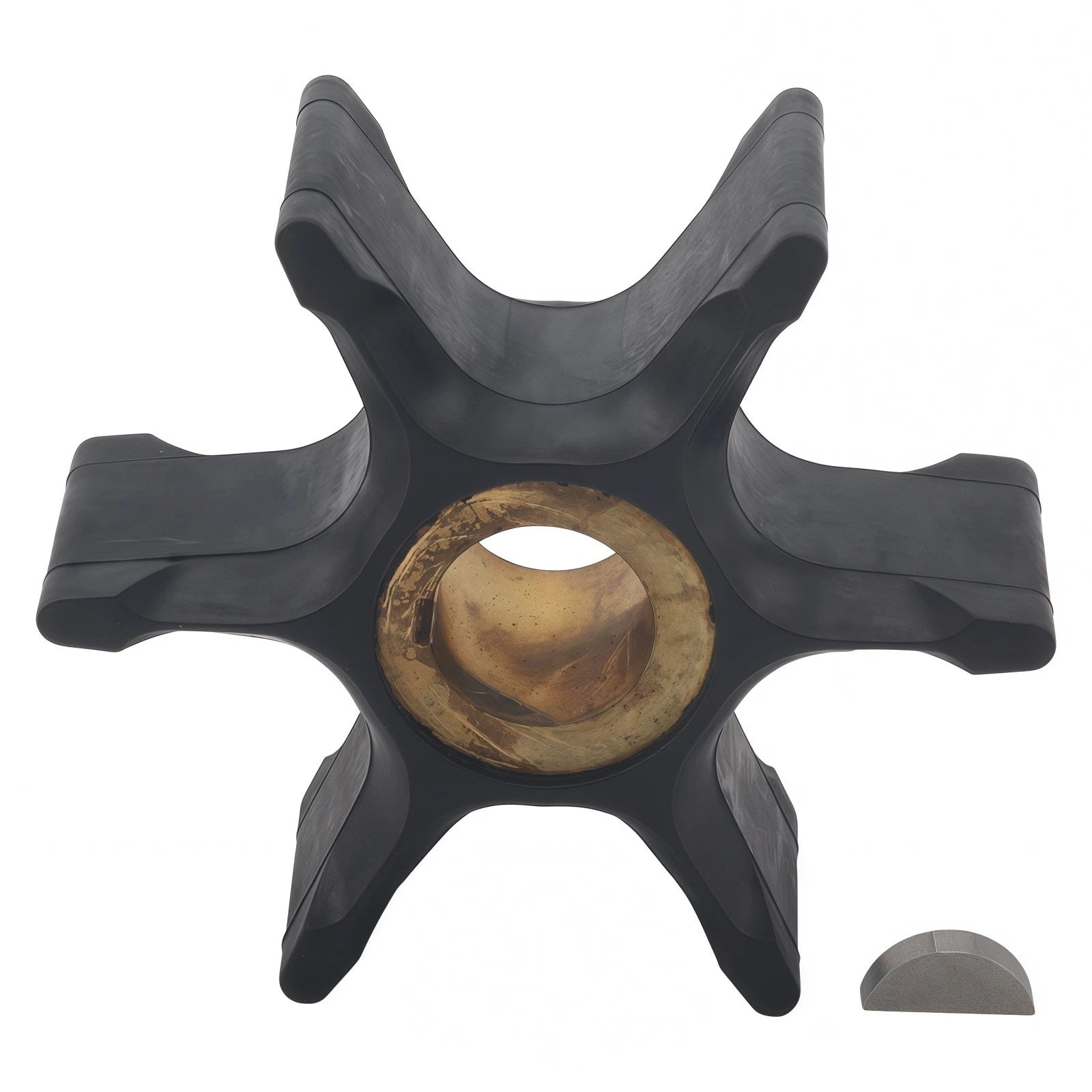 Water Pump Impeller & Key for Evinrude Johnson Outboard (1985–1995)