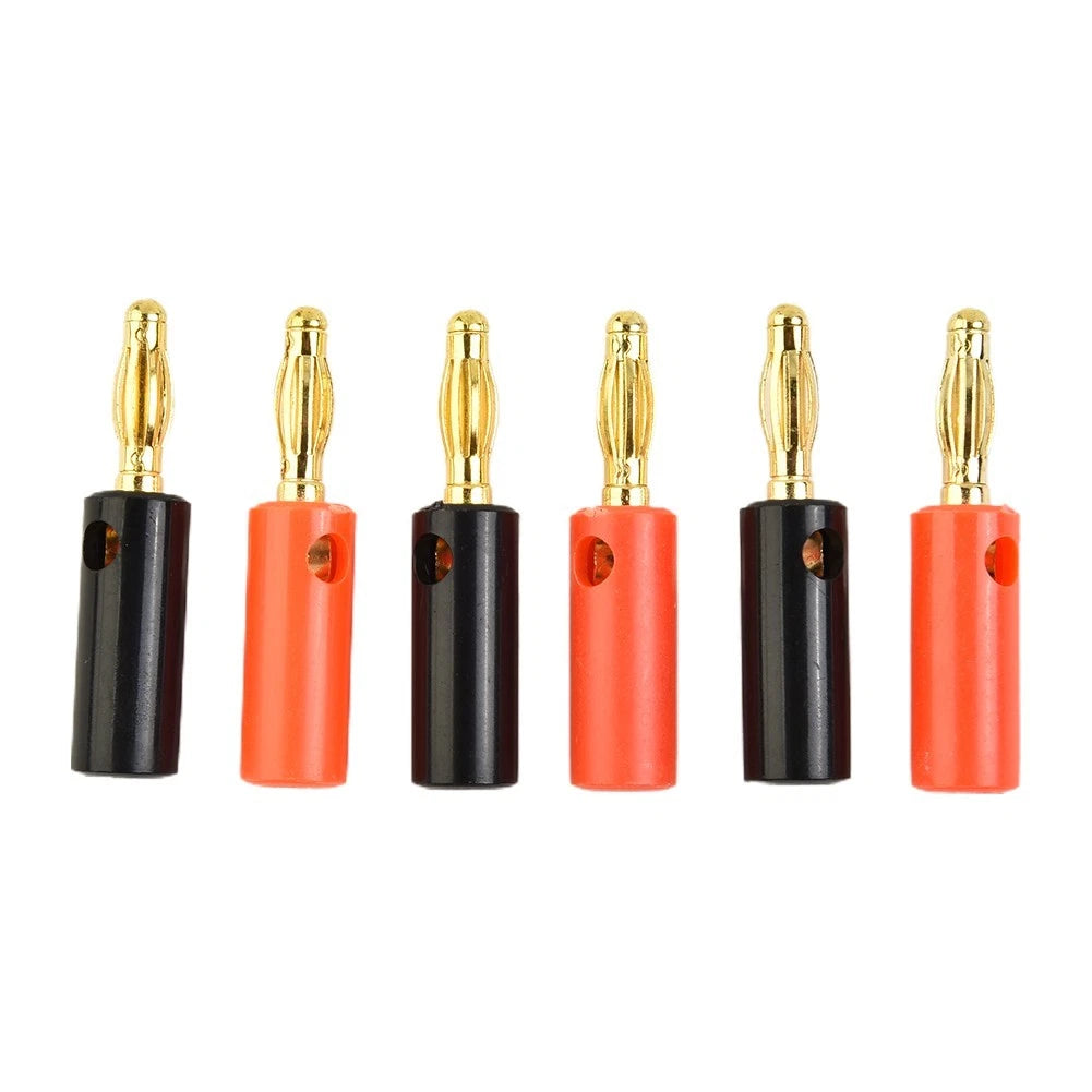 #4mm Banana Plug Male Connector for Audio Speaker Wire Cables