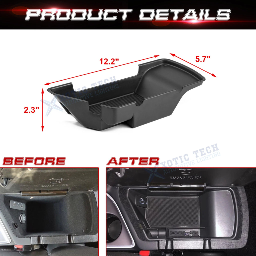 Center Console Storage Box Organizer for Dodge Challenger (2015-2024)