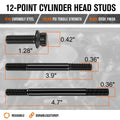 12-Point Cylinder Head Studs Kit for Chevy Corvette Camaro 6.2L (2014–2024)