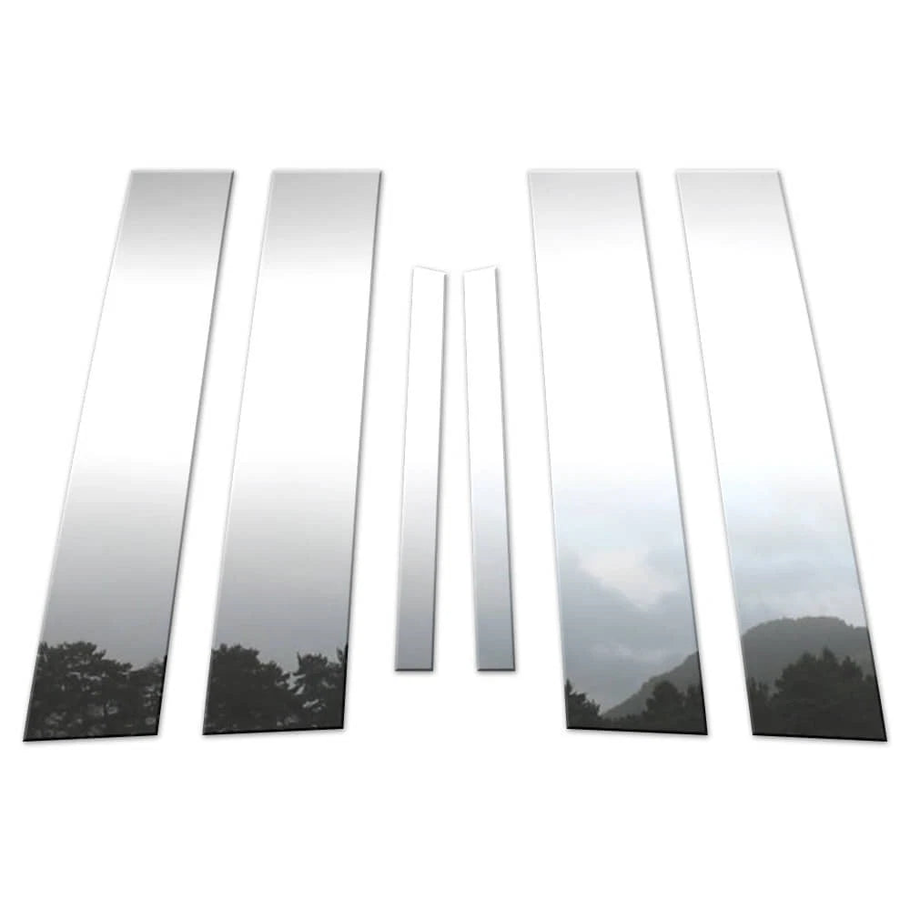 6Pc Chrome Pillar Post Covers for 2011-2014 Chrysler 200 - P2281