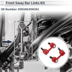 Set of 2 Front Stabilizer Bar Links for Acura CL (2001–2003) No.K90340/K90341