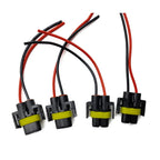 Set of 4 H11 H9 Low Beam Headlight Bulb Plug Wire Pigtail Harness