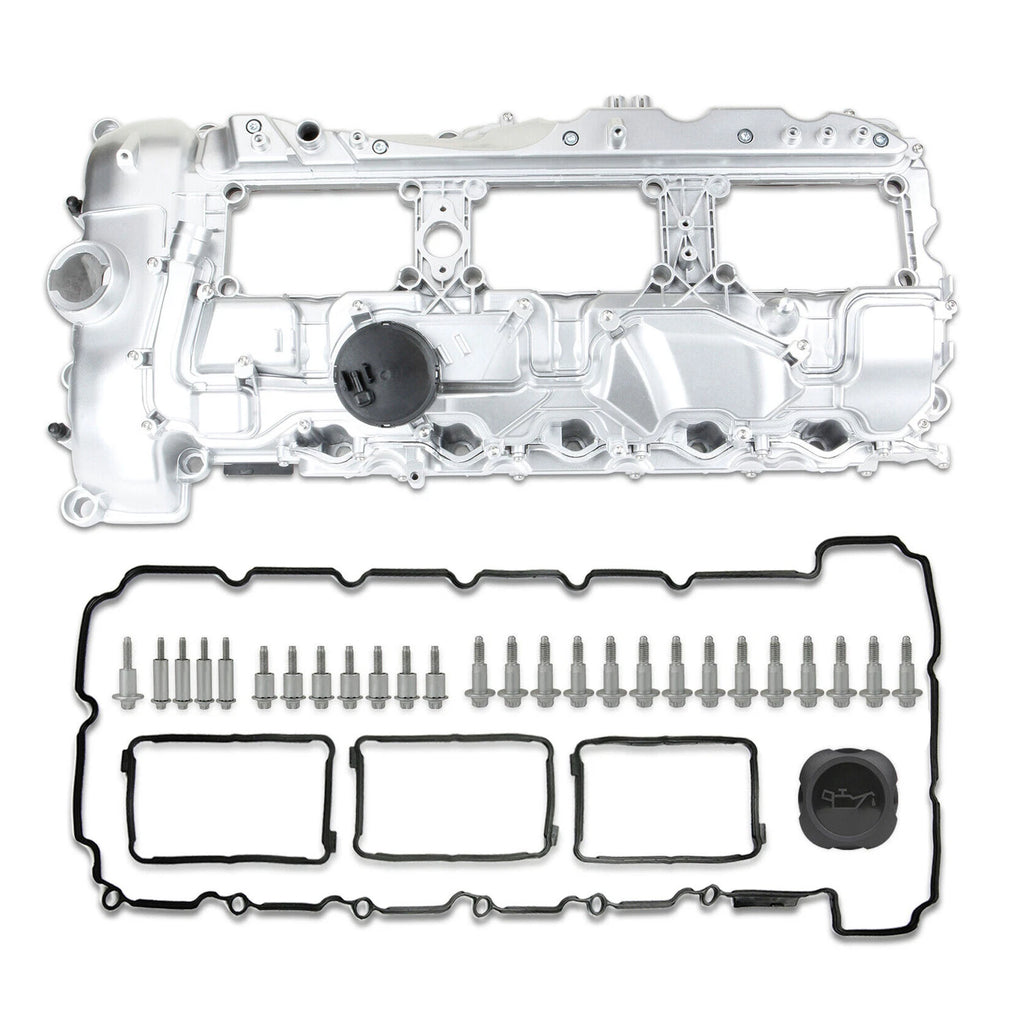 Aluminum Valve Cover with Gasket for BMW 135i 335i 535i 640i 740i X3 X5 (2006–2019)