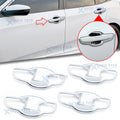 Chrome Silver Door Handle Bowl Cup Cover Molding Trims for Honda Civic (2016–2021)