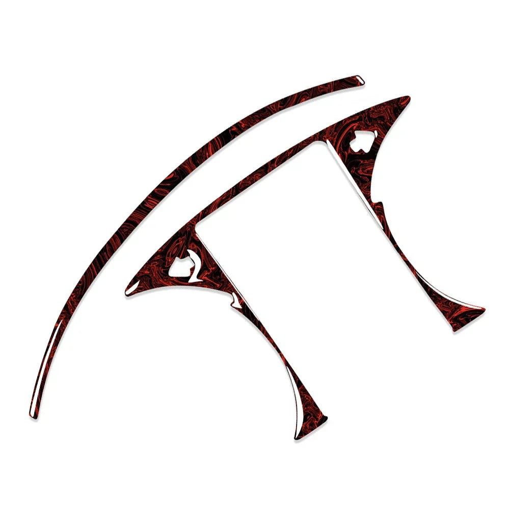 Fire Red Speedometer Panel Cover Trim for Benz C GLC Class (2015-2021)