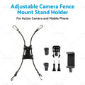 Adjustable Camera Fence Mount Stand Holder for Action Camera Mobile