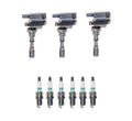 Set of 3 Ignition Coils & 6 Iridium TT Spark Plugs for Hyundai Kia V6