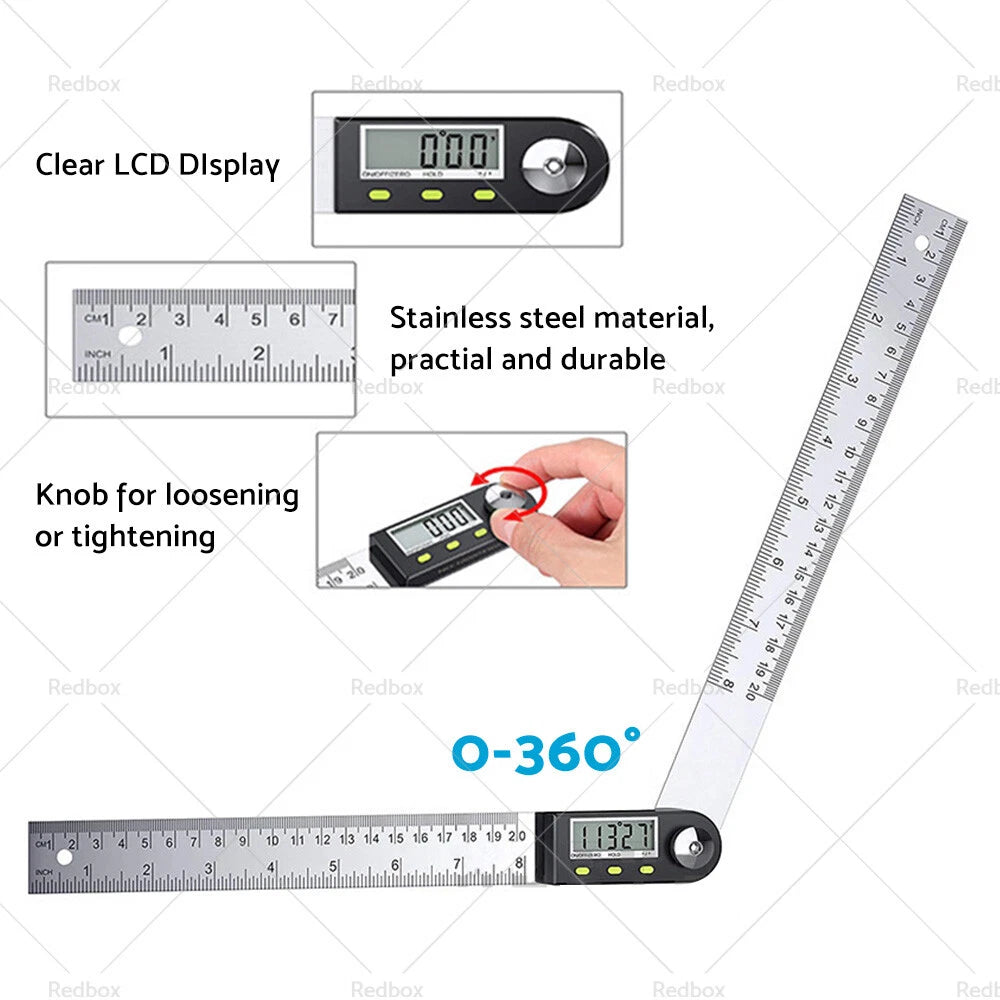 Digital Angle Finder Protractor 360° Measurer for Automotive Use
