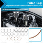 Piston Ring Assembly for BMW 1 3 5 6 7 X1 X3 X5 Z4 Mini (2006–2016)