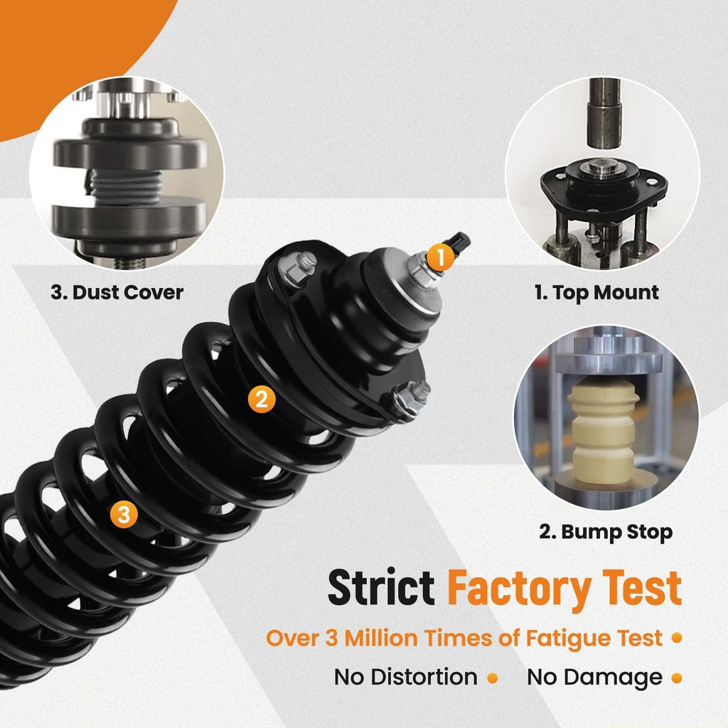 Set of 8 Front Struts Rear Shocks Sway Bar for Toyota 4Runner FJ Cruiser (2003–2018)