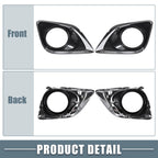 Set of 2 Fog Light Grille Covers for Toyota Venza (520400T010, 520300T010)