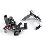Rearset Foot Pegs for Yamaha YZF R25 (2015–2019) Gray