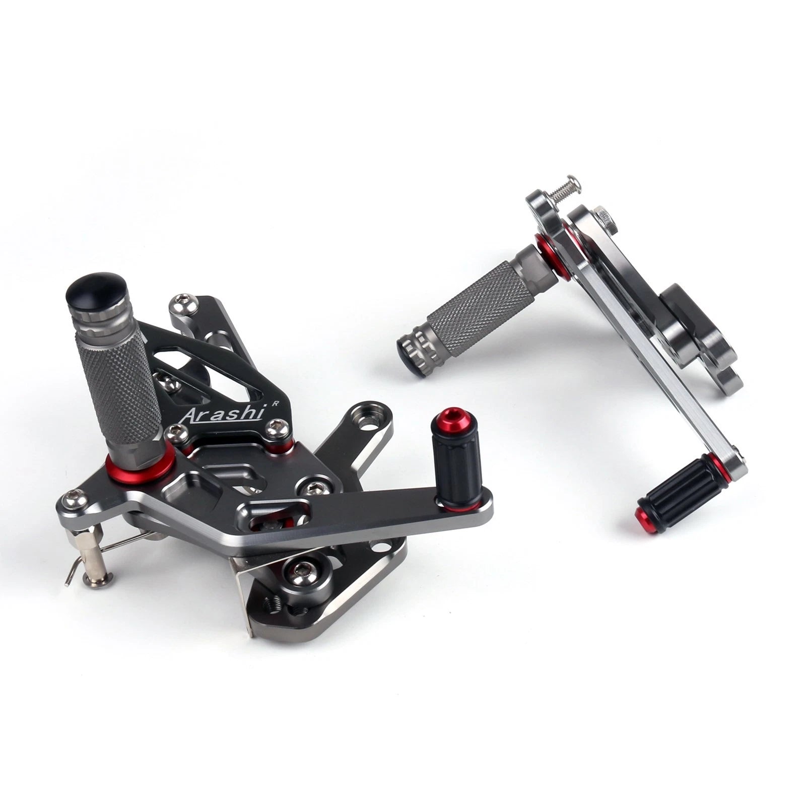 Rearset Foot Pegs for Yamaha YZF R25 (2015–2019) Gray