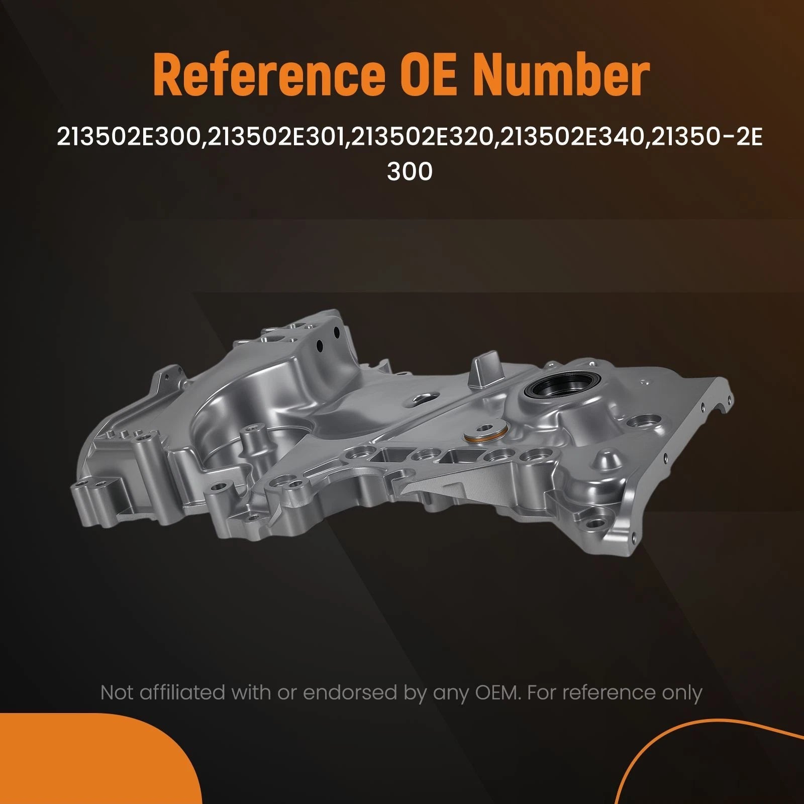 Aluminum Timing Cover Oil Pump for Hyundai Elantra (2014–2016)