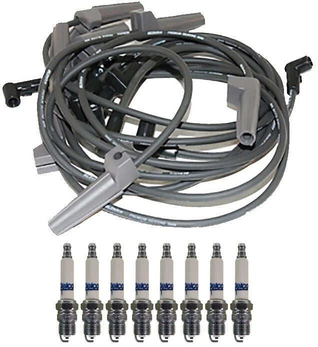 Set of 8 ACDelco Rapidfire Spark Plugs & Ignition Wire Set for Chevy R2500 (1990–1999)