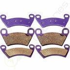 Front and Rear Brake Pads for Polaris Ranger 500 4X4 (2006–2007) Carbon Fiber