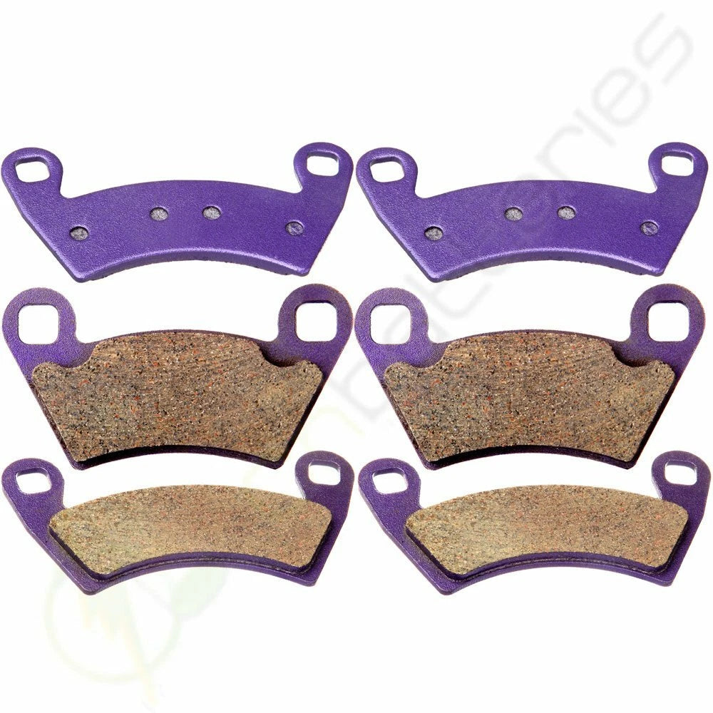 Front and Rear Brake Pads for Polaris Ranger 500 4X4 (2006–2007) Carbon Fiber