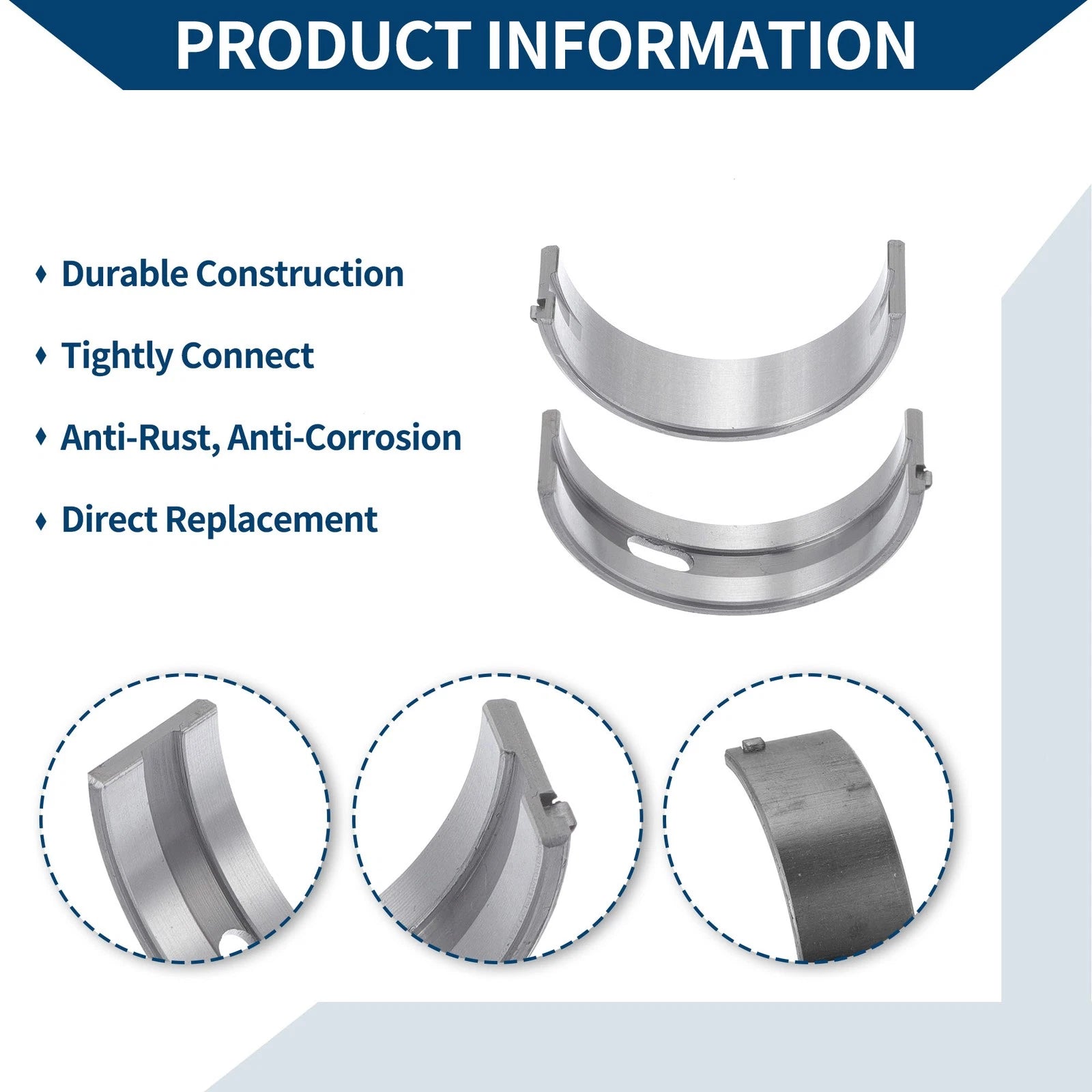 Main Bearing Set No.210202M000 for Hyundai Accent (2018–2022)