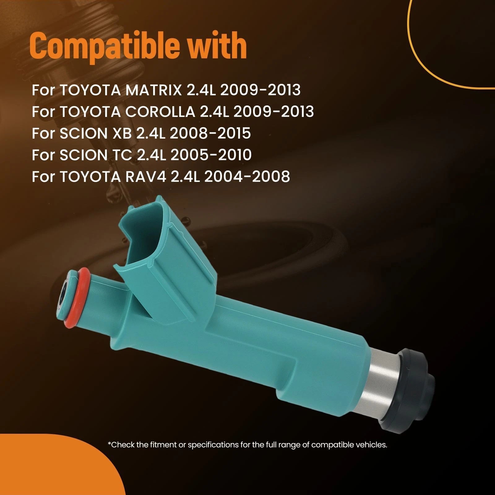 Fuel Injector Set for Scion xB (2008–2015) 2.4L 23250-0H060