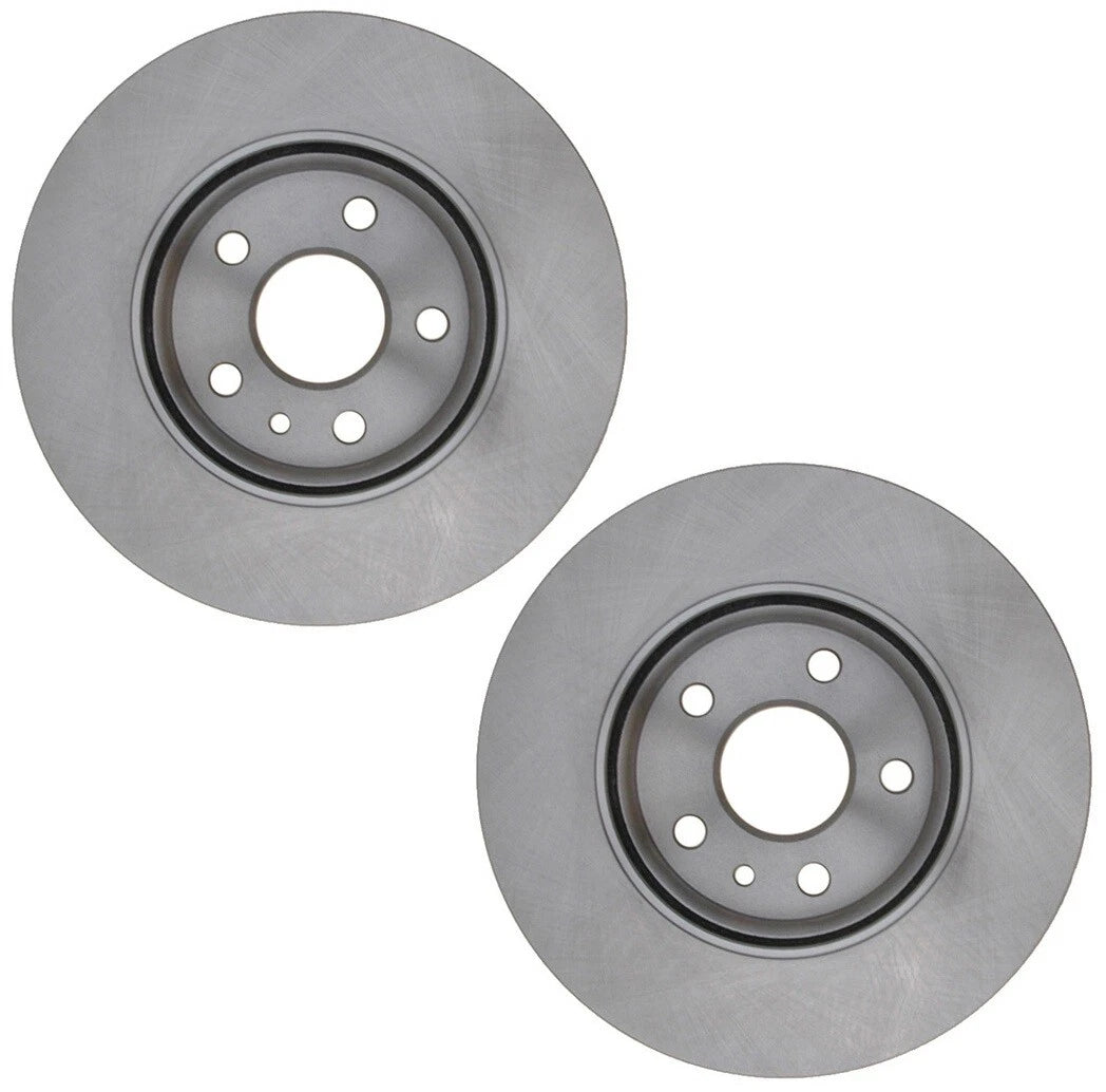 Set of 2 Front Disc Brake Rotors for Chevy Cruze (2010–2015)