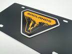 License Plate Frame Black Metal 3D Ford Bronco Badlands for Ford Bronco (2021–2024)