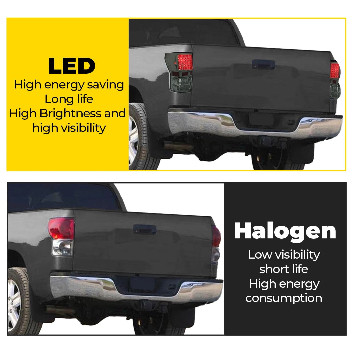 2X LED Tail Lights for Toyota Tundra (2007-2013) Smoke Lens