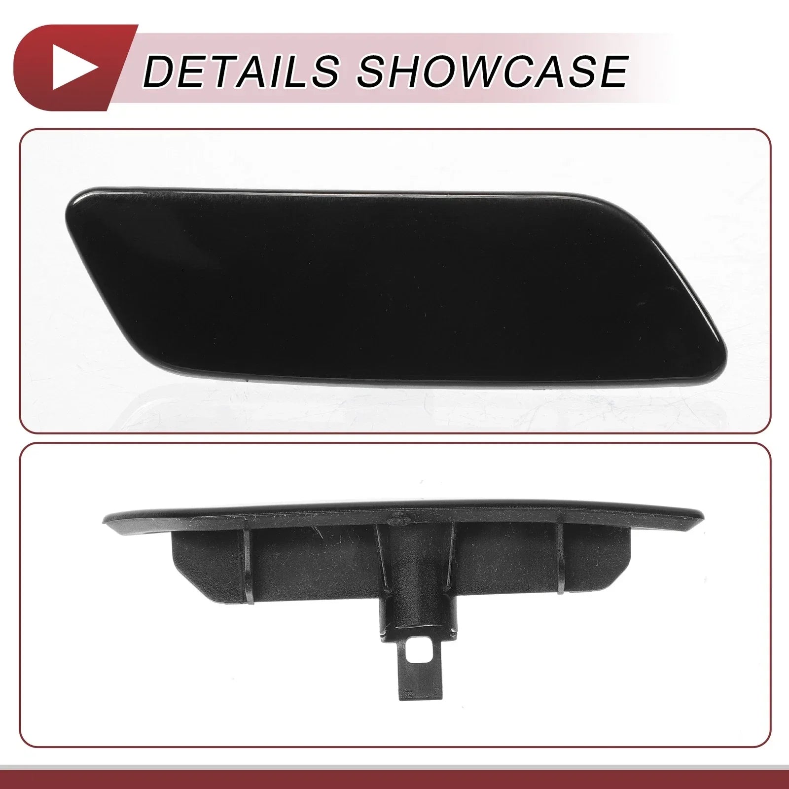 Front Right Washer Nozzle Cover for Lexus GS200t (2016-2019) Black 1 x Pcs