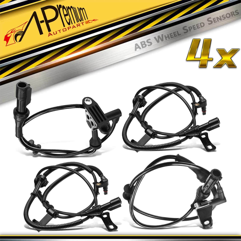 Set of 4 ABS Wheel Speed Sensors for Ford Explorer (2006–2010)