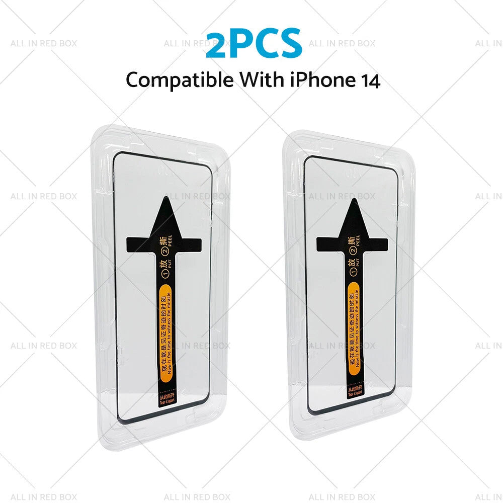 2X Tempered Glass Screen Protector for iPhone 14 Pro Max Plus