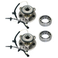 Set of 2 Front and Rear Wheel Bearings & Hubs Kit for Ford Ranger 4WD (2010)