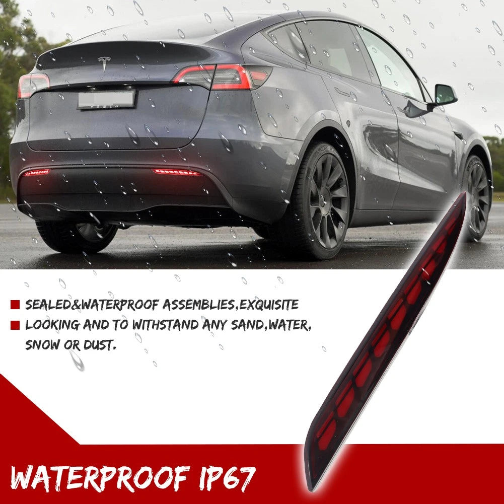 LED Rear Fog Lights for Tesla Model Y (2021–2024)