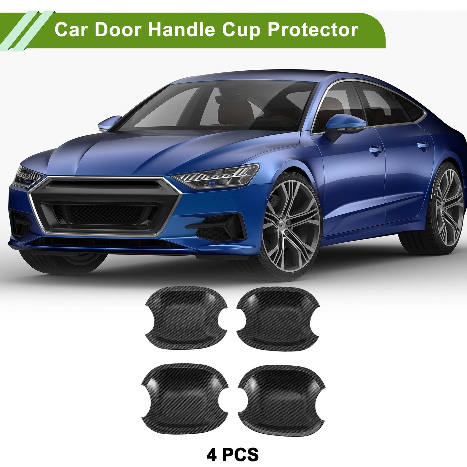 Set of 4 Door Handle Cup Protectors for Toyota Highlander Camry Avalon