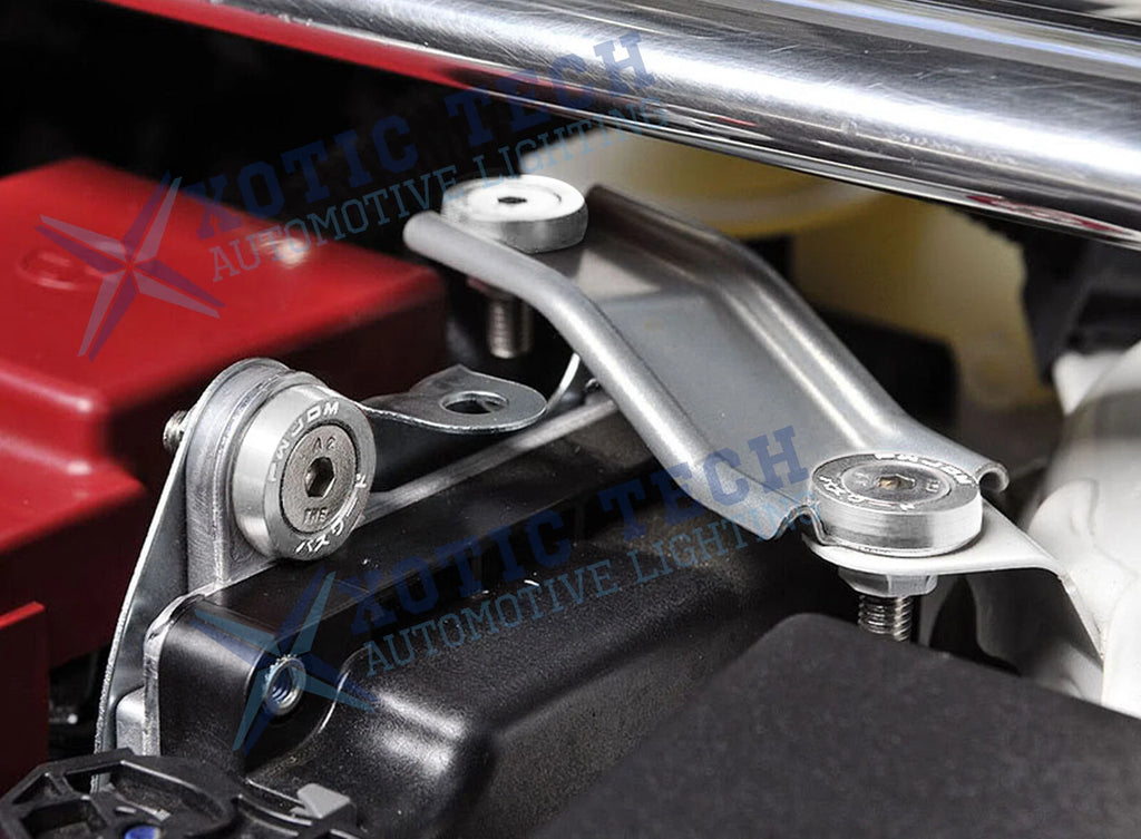 20x Silver JDM Billet Aluminum Fender/Bumper Washer/Bolt Kit for Engine Bay (2000-2006)