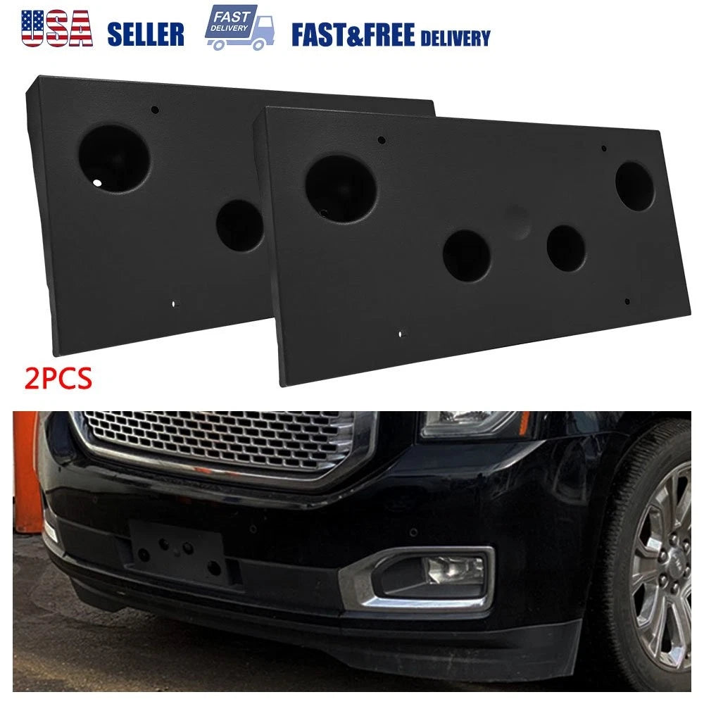 2 Front License Plate Frame Tag Bracket Holder w/ Hardware for GMC Yukon (2015–2019)