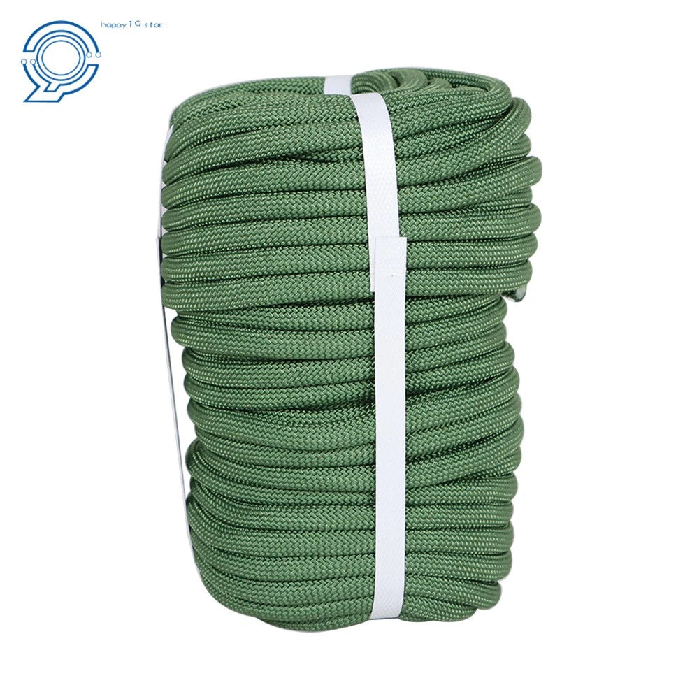 3/8" Braided Polyester Pulling Rope 100' (3520 lbs) Army Green