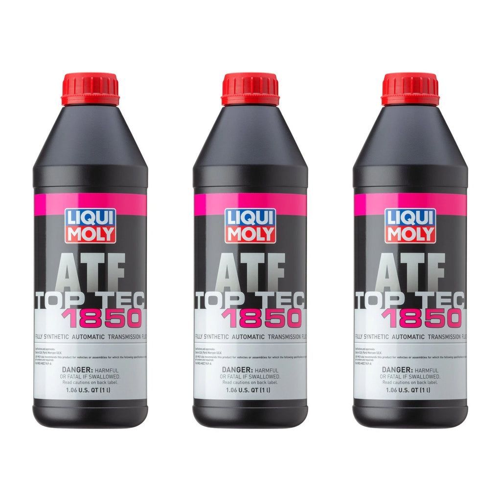 Set of 3 Liqui Moly Top Tec ATF 1850 Automatic Transmission Fluid (3L)