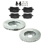 Front Disc Brake Rotors and Brake Pads Set for Pontiac G6 (2008–2010)