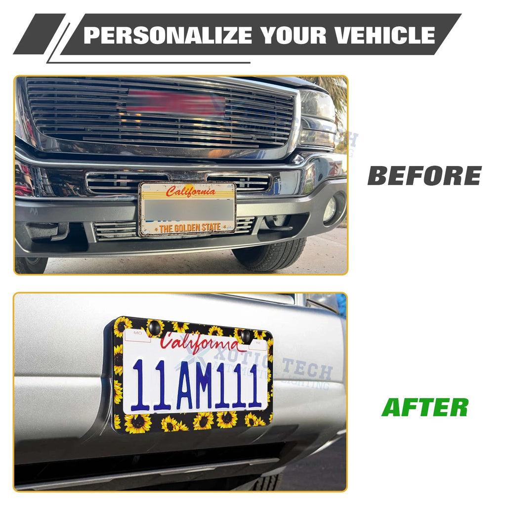 Universal License Plate Frame for Stainless Steel for Universal (-)
