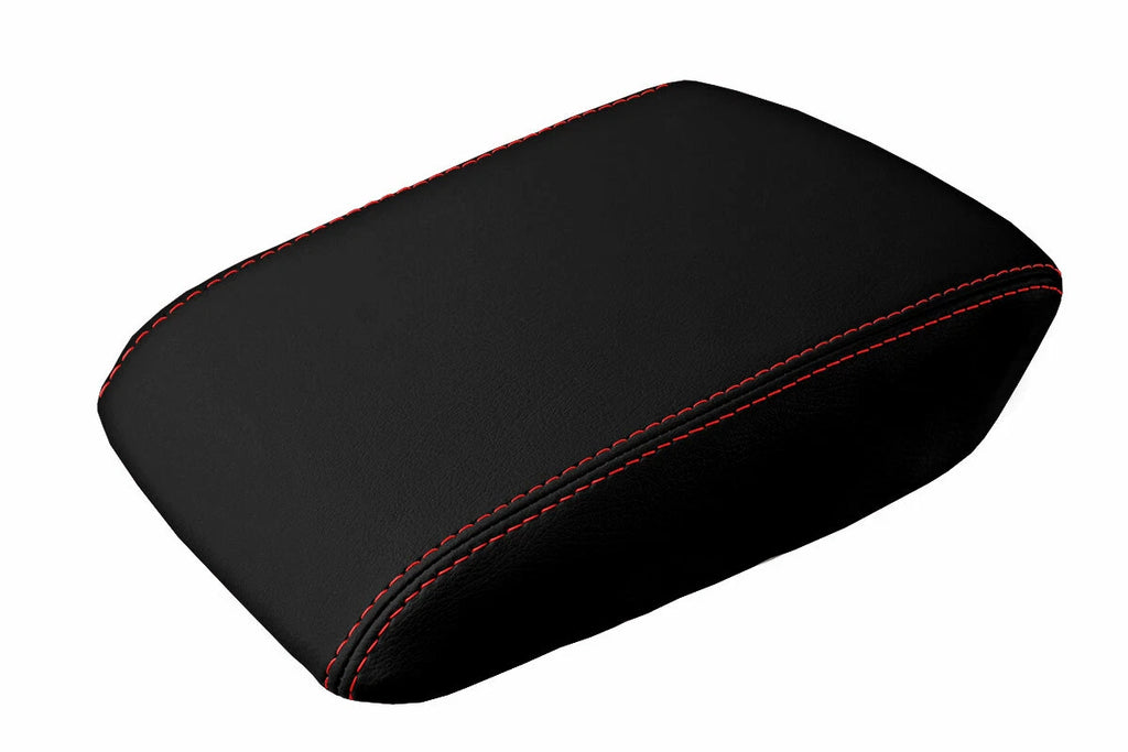 Armrest Cover for Acura TL (2004–2008) Leather Red Stitch