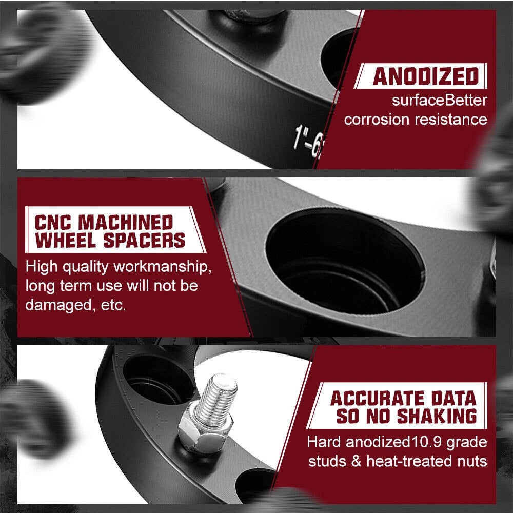 2" 6x5.5 Wheel Spacers for Toyota Tacoma Tundra 4Runner (2019–2024)