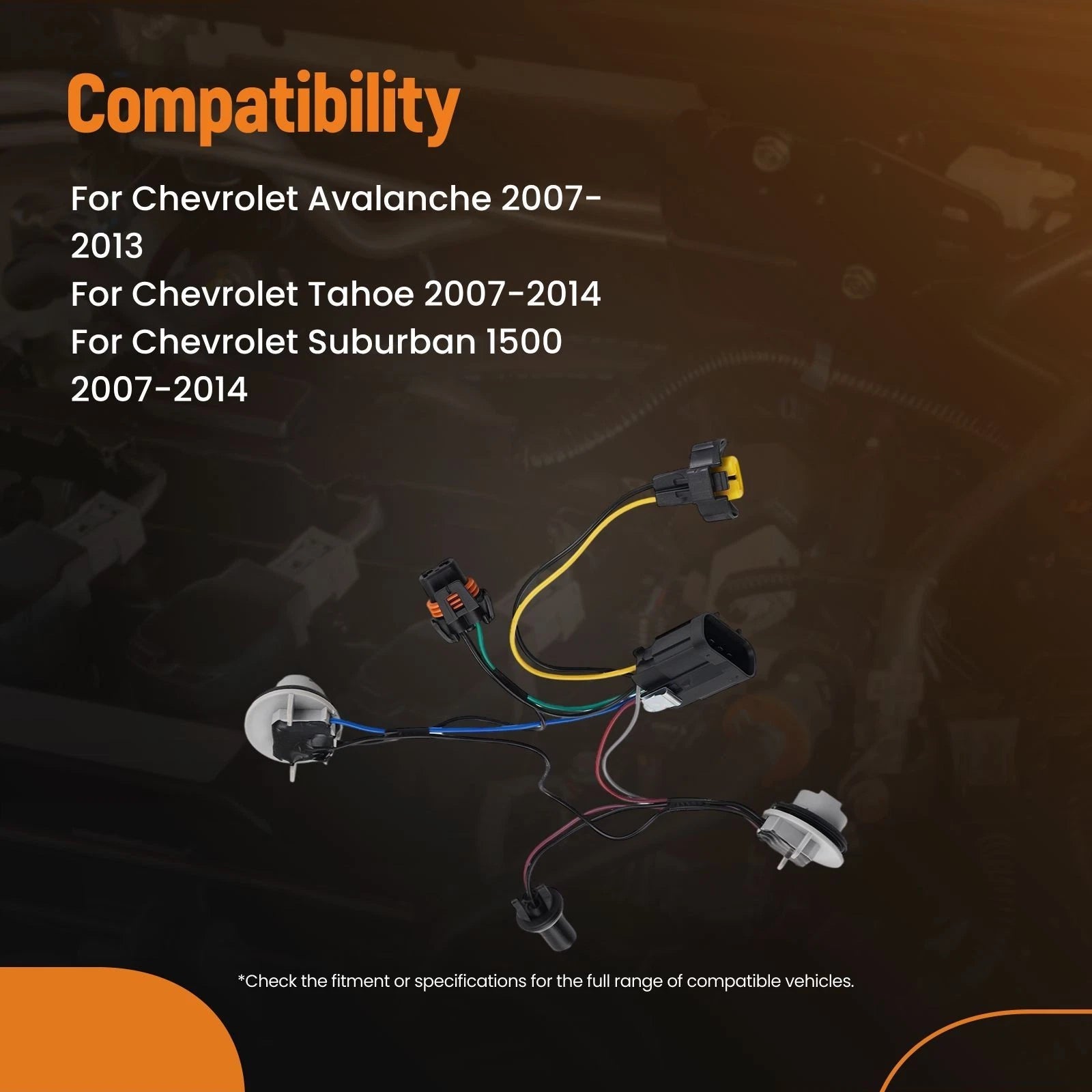 Headlamp Wiring Harness for Chevrolet Tahoe 2007–2014 (1595-0809)