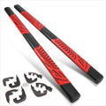Set of 2 Black Oval Running Boards for Silverado/Sierra Crew Cab (2019–2024)